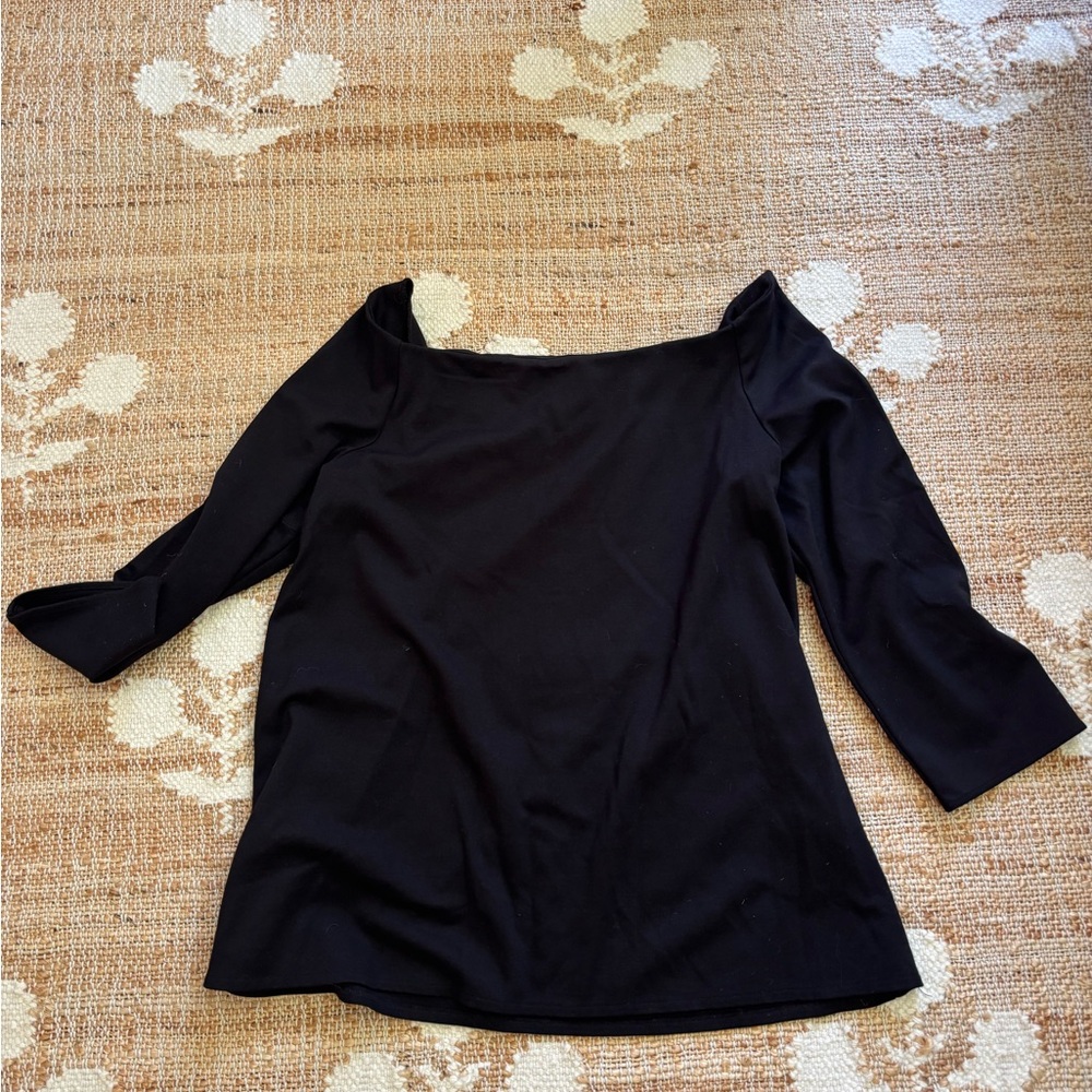 Hatch off the shoulder maternity top